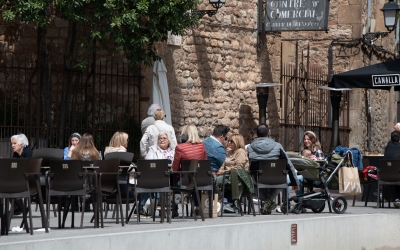 Una terrassa del Centre de Sabadell/ Roger Benet